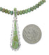 Southwest Turquoise Sterling Silver Tear Drop Pendant And Bead Necklace Set WX77564